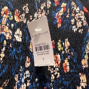 Ann Taylor flower print high low dress